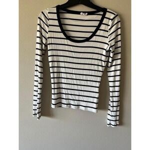 Cotton On Staple Rib Scoop Neck Top Small